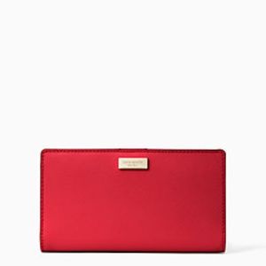 Kate Spade Red Leather Wallet NWT
